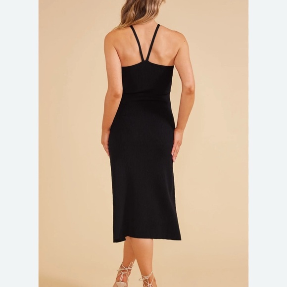Women MINKPINK Black Christy Knit Strappy Midi Dress Size XS - Picture 9 of 10